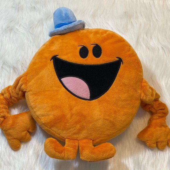 2009 Mister Men Mr. Tickle Orange Plush Stuffed Animal By Think Wow 13" x 12" - Picture 1 of 6